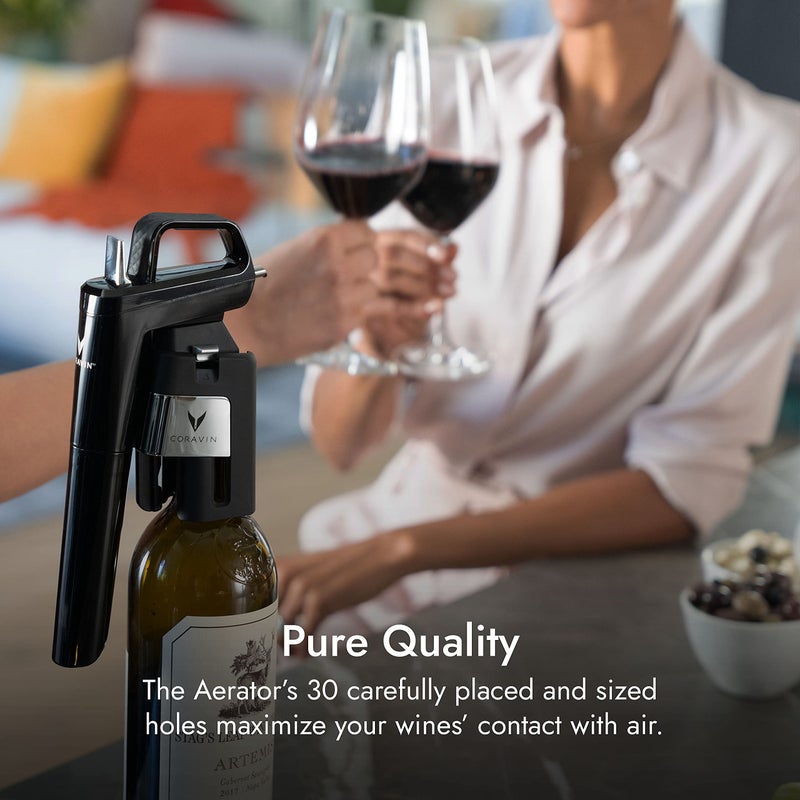Coravin ملحق مهوى كورافين - ملحق لنظام كورافين للنبيذ بالكوب وموفر النبيذ - يقوم بعملية التهوية من 60-90 دقيقة في ثوانٍ - Image 3