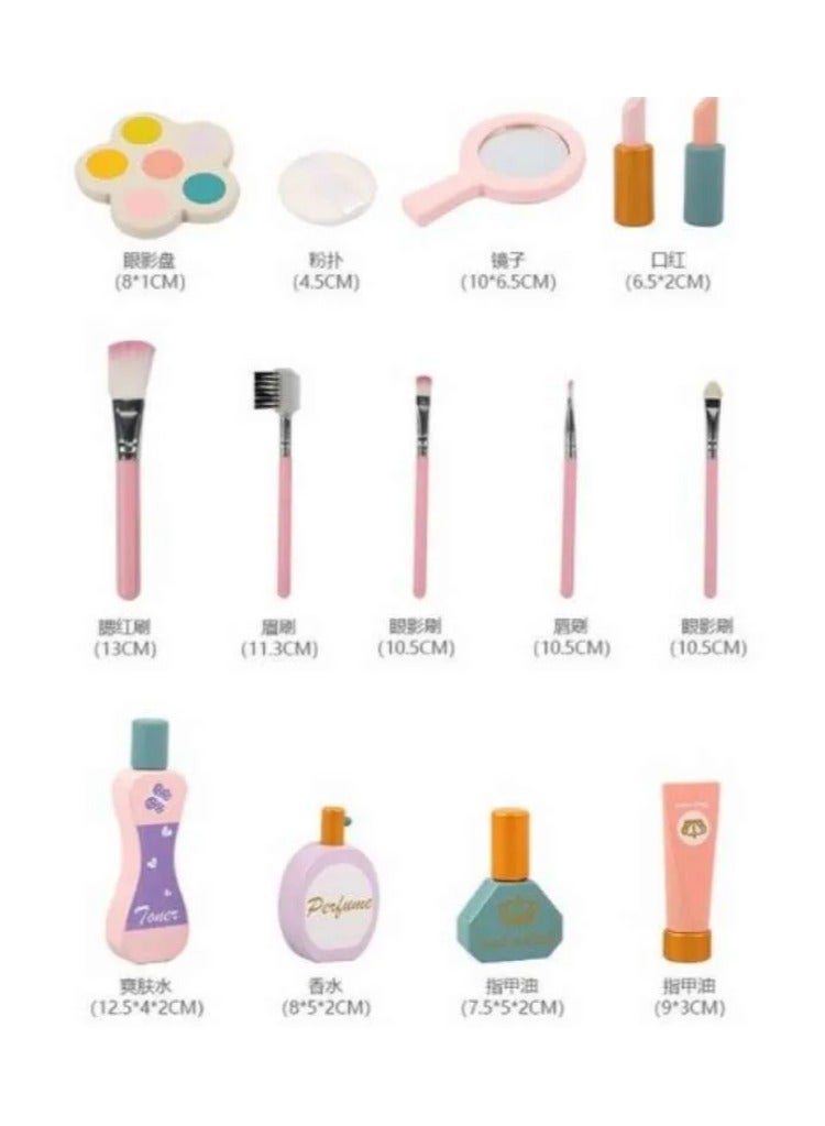 Elegant wooden children's hairstyle with accessories - Image 5