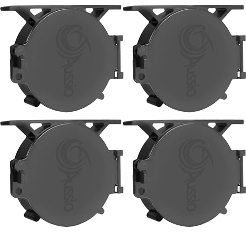 Aussio RV Sewer Hose End Cap RV Replacement End Caps for 4 5/8" Sewers Hoses Camper Accessories Sewer Hose Storage Tube Ends Caps - Black, 4-Pack - Image 1