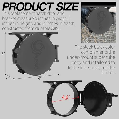 Aussio RV Sewer Hose End Cap RV Replacement End Caps for 4 5/8" Sewers Hoses Camper Accessories Sewer Hose Storage Tube Ends Caps - Black, 4-Pack - Image 2