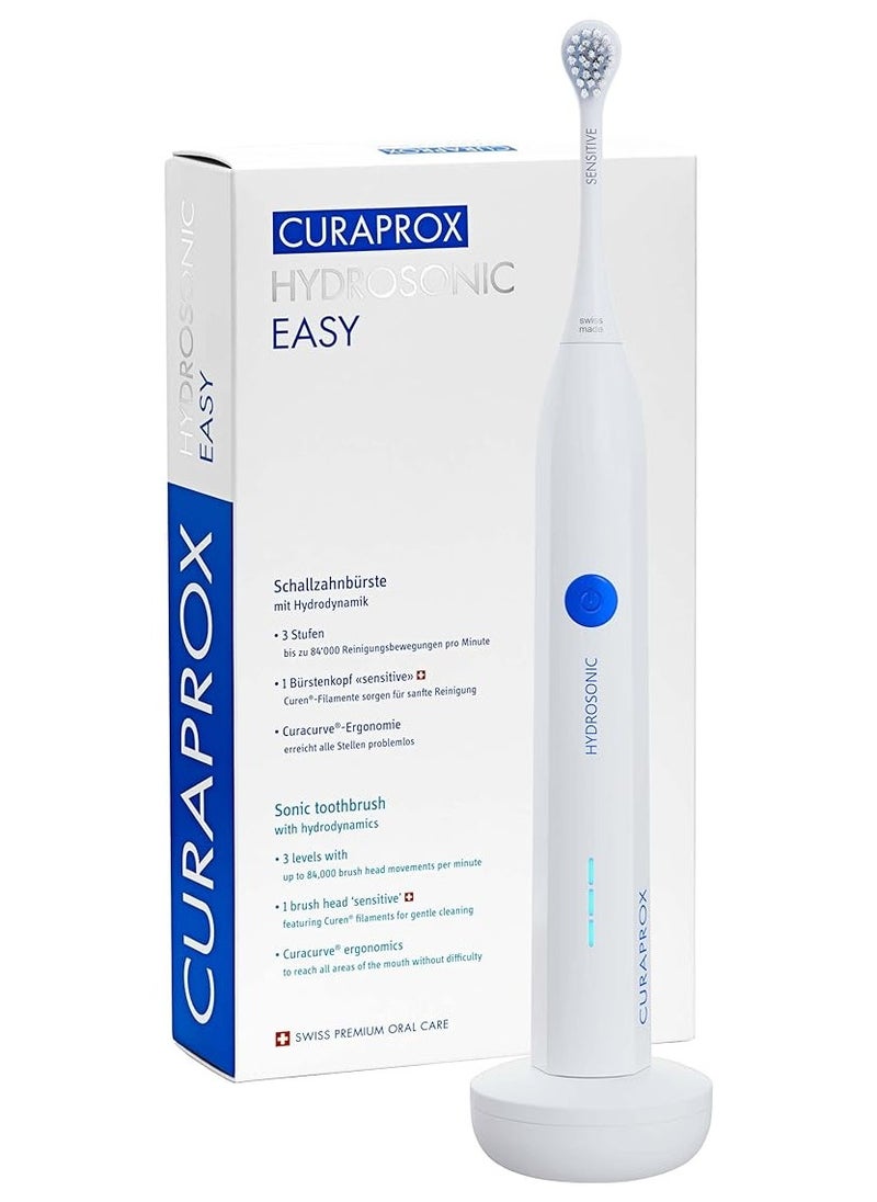 Curaprox Hydrosonic Easy Toothbrush - Curaprox Electric Toothbrush for Adults with 3 Cleaning Levels. - pzsku/Z048AB1332F44E8D20319Z/45/_/1700638729/7590366b-0d84-452b-9265-27aac0ebc88d