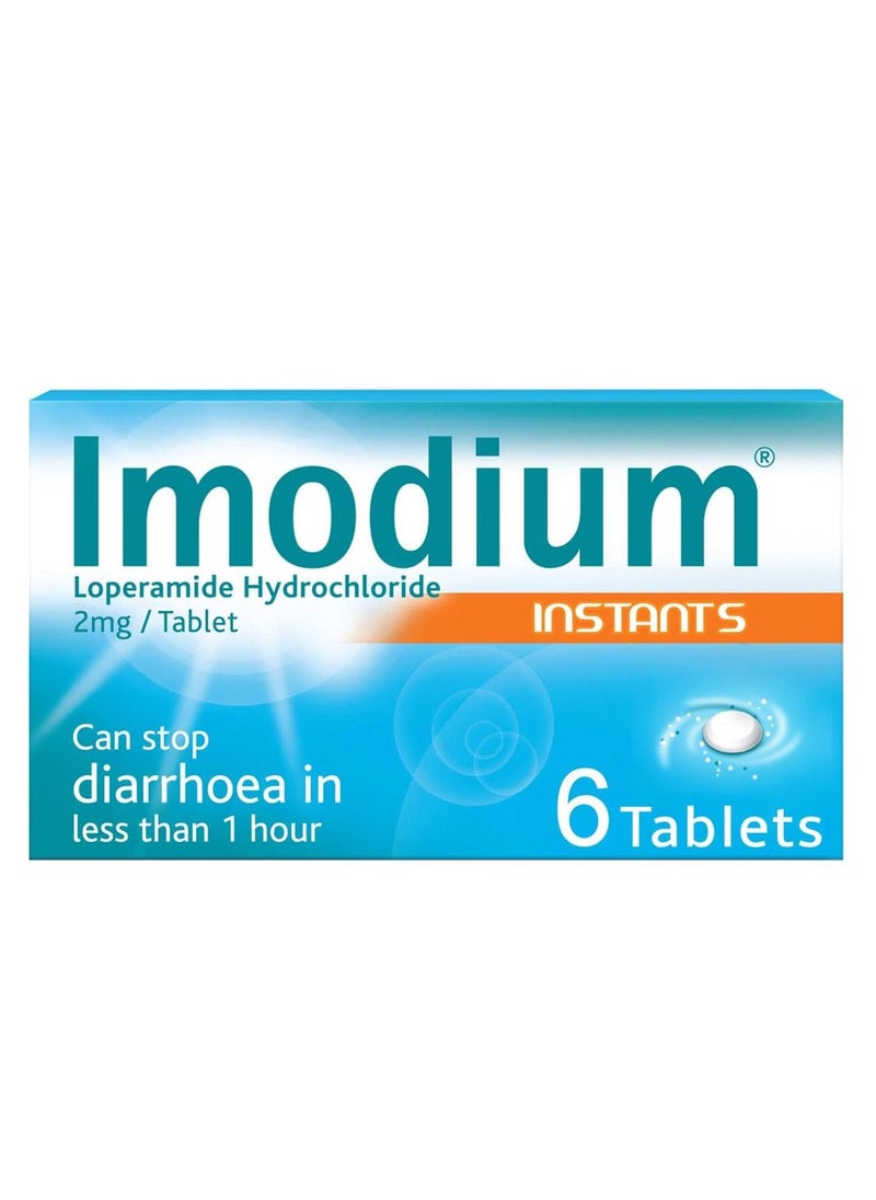 IMODIUM Instants 2mg Tablets 6's  - Image 1