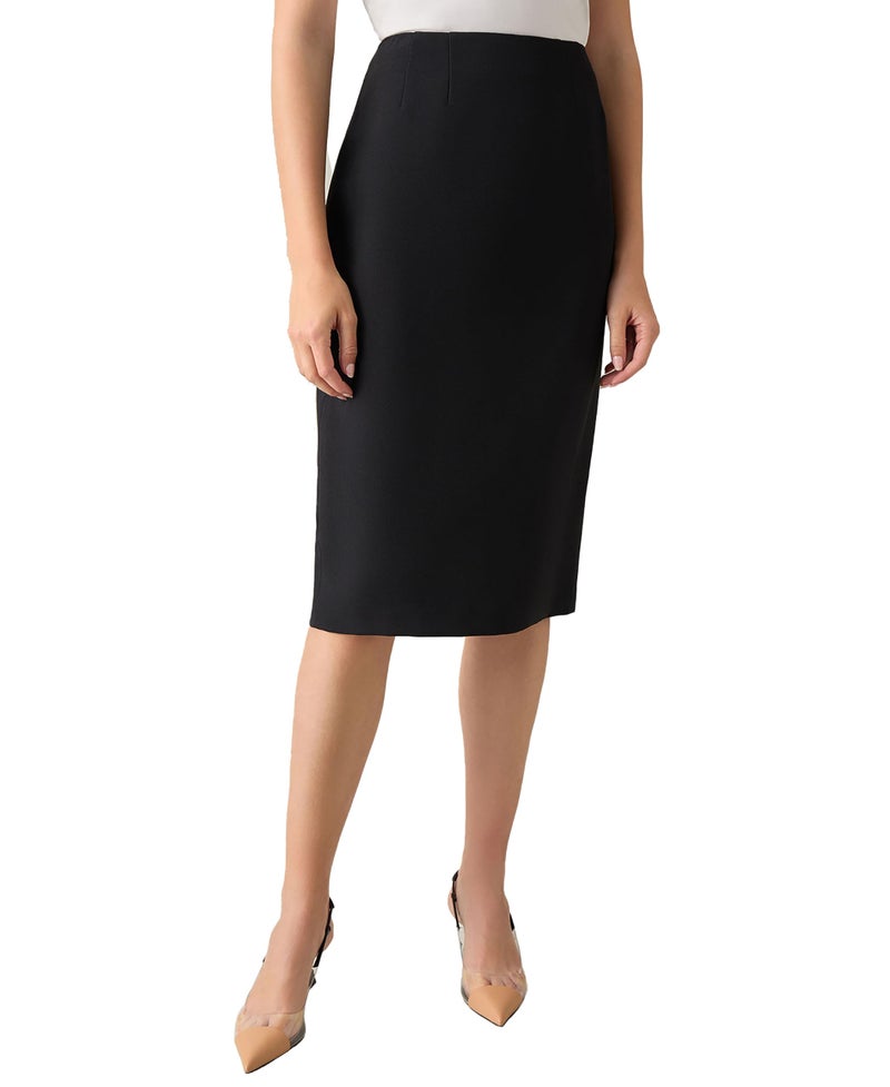 Kasper Women's Stretch Crepe Skimmer Skirt, Black, 12 - Image 1
