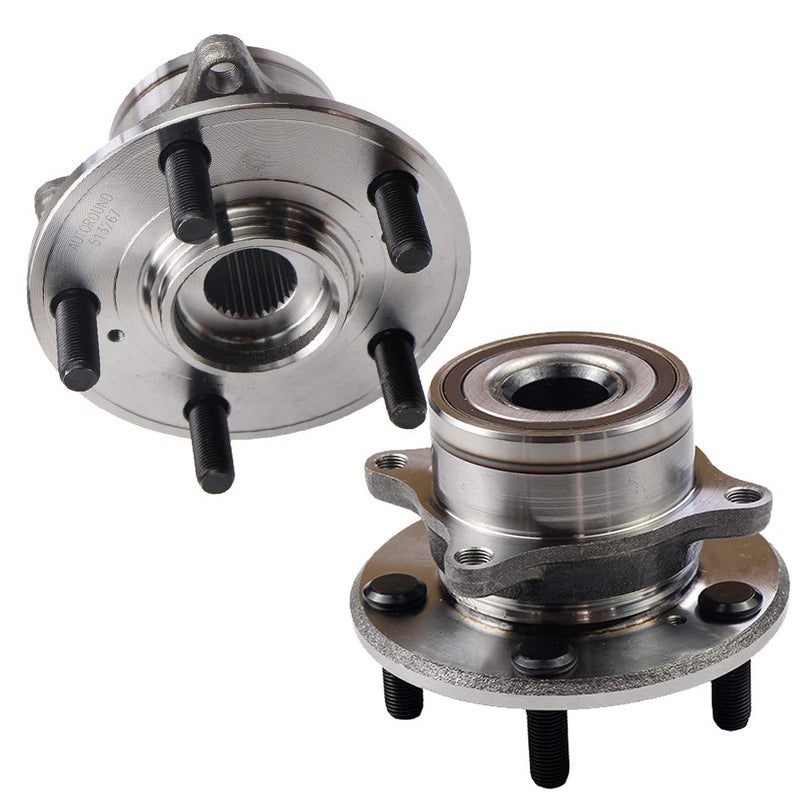 Autoround 513267 2Pack Front Wheel Bearing and Hub Assembly fit for Honda Pilot 20092015 Acura MDXZDX 20072013 5 Lug wABS