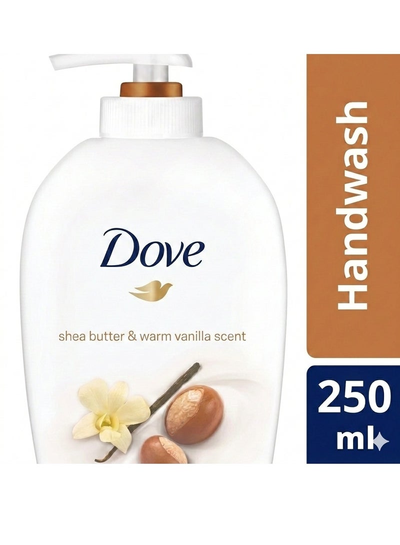 Dove Nourishing Hand Wash Shea Butter With Warm Vanilla Scent Pump 250 ML - Image 3