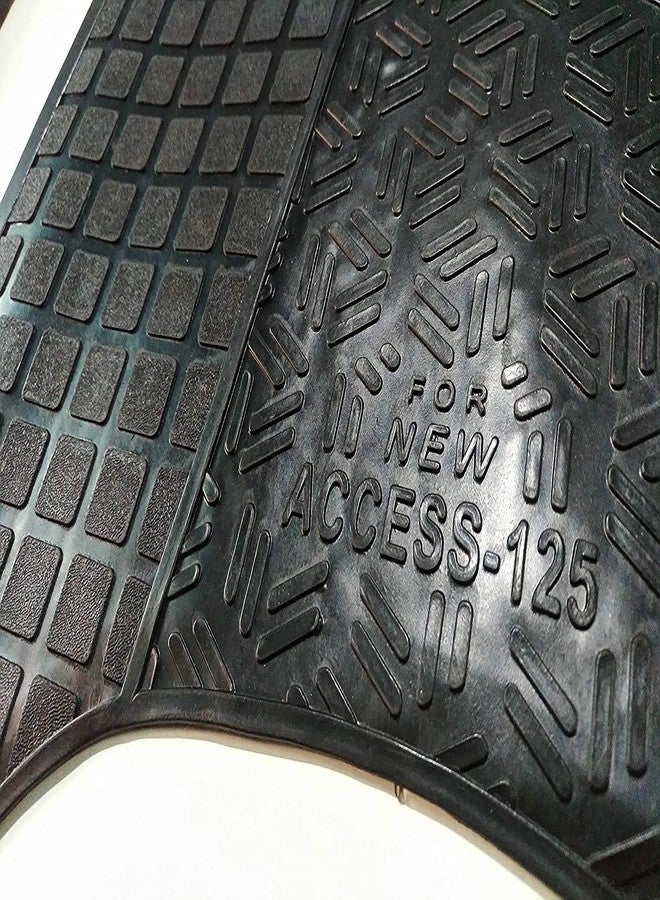 Ramanta Access 125 Foot Mat Washable PVC // Rubber Floor Mat Anti Skid Foot Floor Mat Compatible with Scooter/Scooty Access 125 BS6 (1 PC, Black, PVC, Ruber) - Image 3