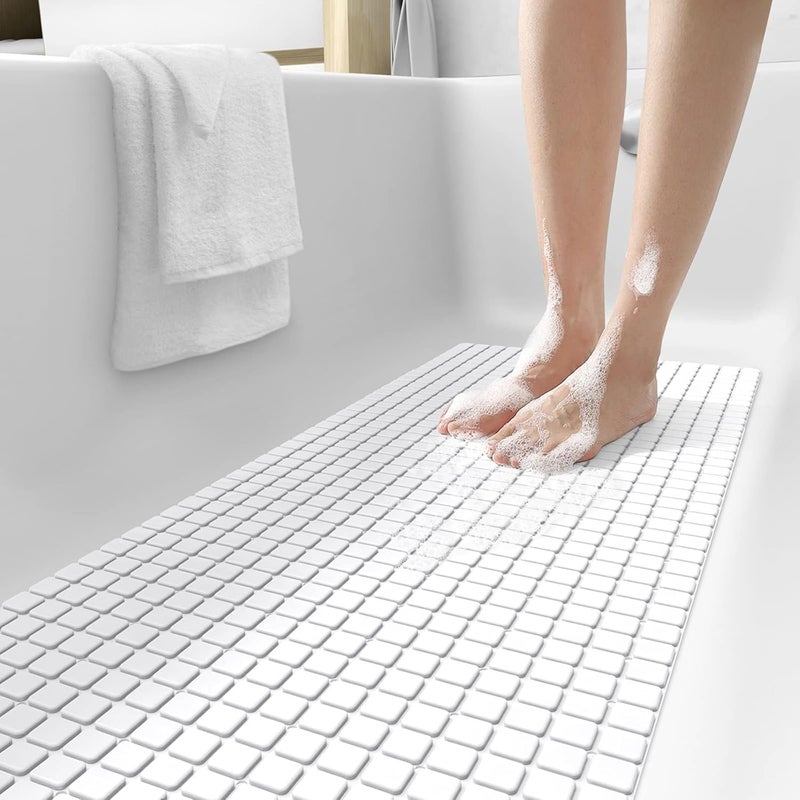 X spring Non Slip Bath Mat with Drainage Holes and Suction Cups - Image 1