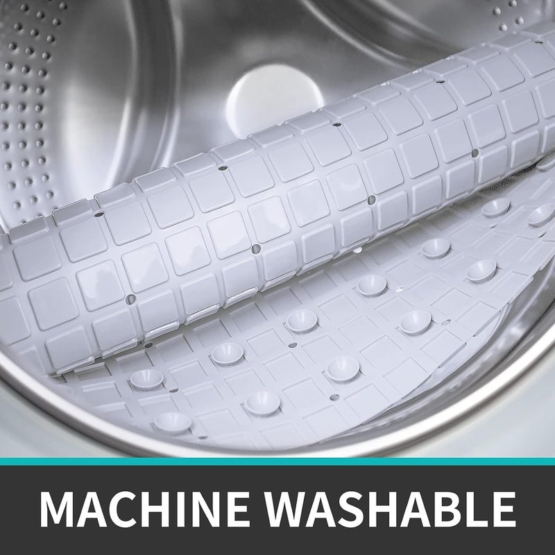 X spring Non Slip Bath Mat with Drainage Holes and Suction Cups - Image 3