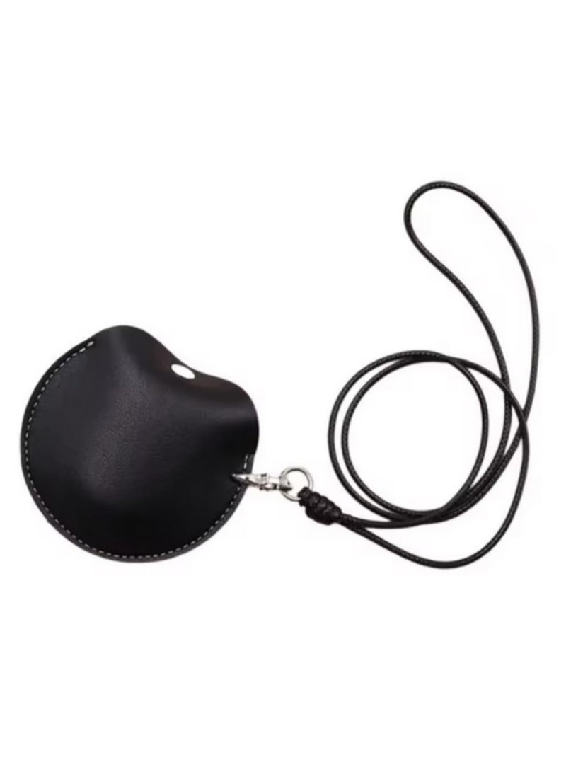 قطعة واحدة حقيبة عنق معلقة متينة لحفظ السماعات، لحفظ الأشياء الصغيرة في الصيد وركوب الدراجات، حقيبة جلدية صغيرة مناسبة لحفظ الأغراض الصغيرة. - Image 1