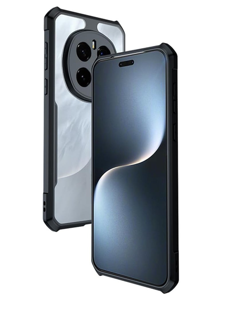 اووكاي متوافق مع جراب Honor Magic 7 Pro، جراب هاتف واقٍ مقاوم للصدمات [مضاد للتسرب] [مضاد للعرق] [مضاد لبصمات الأصابع] يناسب Honor Magic 7 Pro (أسود) - Image 1