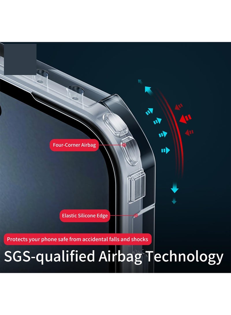 اووكاي متوافق مع جراب Honor Magic 7 Pro، جراب هاتف واقٍ مقاوم للصدمات [مضاد للتسرب] [مضاد للعرق] [مضاد لبصمات الأصابع] يناسب Honor Magic 7 Pro (أسود) - Image 2