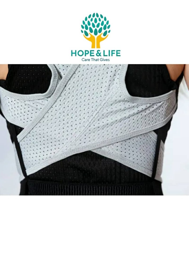 Hope And Life - Hope And Life Back And Shoulder Support Brace To Correct Posture And Relieve Pressure On The Spine - For Men And Women - Image 1