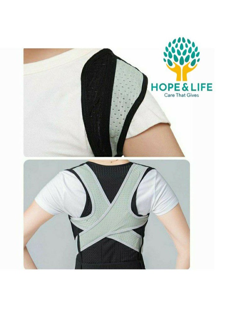 Hope And Life - Hope And Life Back And Shoulder Support Brace To Correct Posture And Relieve Pressure On The Spine - For Men And Women - Image 1
