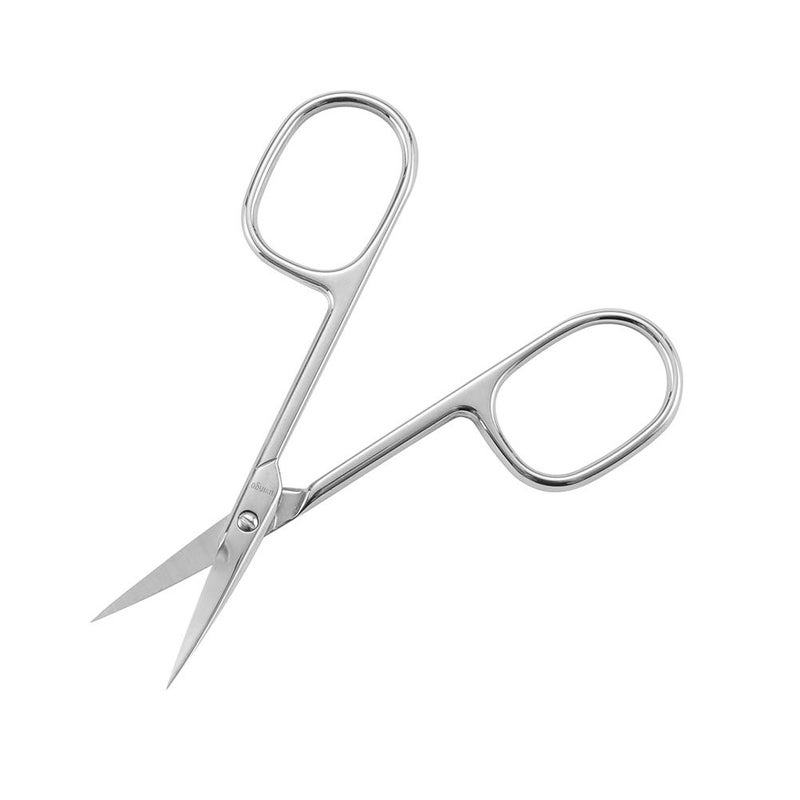 LIVINGO Premium Manicure Nail Scissors, Multi-purpose Stainless Steel Cuticle Beauty Grooming Kit for Eyebrow, Eyelash, Dry Skin Curved Blade 3.5 inch - Image 3