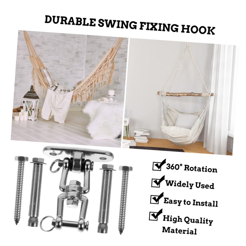 Heavy Duty Swivel Swing Hook Kit 360 Degree Rotation for Hammock and Fitness Equipment Easy Installation - Image 4