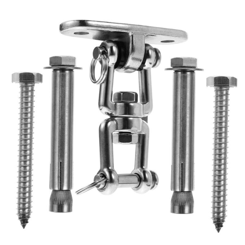 Heavy Duty Swivel Swing Hook Kit 360 Degree Rotation for Hammock and Fitness Equipment Easy Installation - Image 2