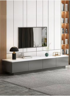 fashionhome Modern Upgraded Minimalist Luxury Design TV Cabinet Silent Slide 4 Drawers Storage Rack Home Floor Cabinet Small Apartment Bedroom Nordic TV Table 15mm Thick Wood Furniture 160x30x29 cm  - Image 1