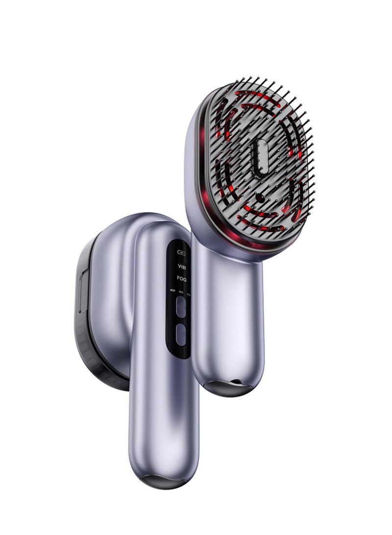 عام جهاز تدليك الرأس الكهربائي، مشط تدليك فروة الرأس بالزيت العطري، العناية بالشعر، العلاج بالضوء الأحمر، مشط مضاد لتساقط الشعر، 3 صناديق من الزيوت العطرية المغناطيسية، غطاء غبار للحماية - Image 1