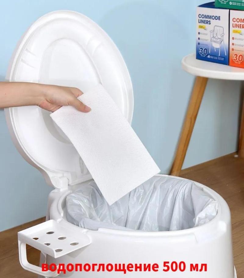 Disposable Toilet Bag 38x58 Cm Large Size Pack Of 20 Sturdy Plastic Portable Toilet - Simple Design For Travel Outdoor Camping Hygiene Solution - Image 3