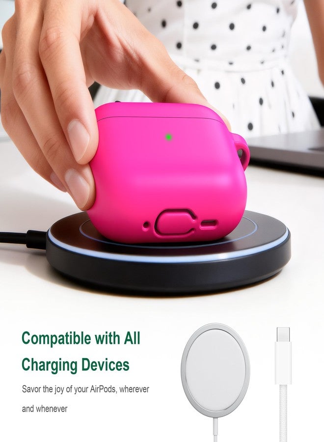 R-fun جراب R-fun لسماعات AirPods Pro 3 (2025)، غطاء حماية من السيليكون الناعم متوافق مع سماعات Apple AirPods Pro من الجيل الثالث (كابل USB-C) للرجال والنساء، مع طقم تنظيف وسلسلة مفاتيح، لون وردي فاتح - Image 5
