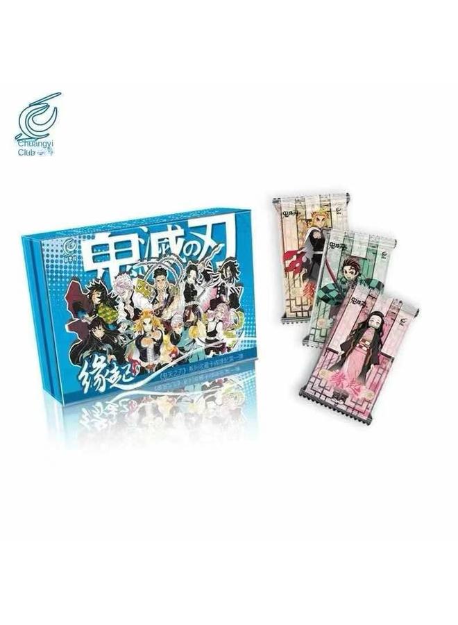 Bluejw Genuine Ghost Extinguishing Blade Card Card Collection Card Agency Kitchen Door Charcoal Zhilang Your Bean Animation Surrounding SSP Card UR Toy - Image 1