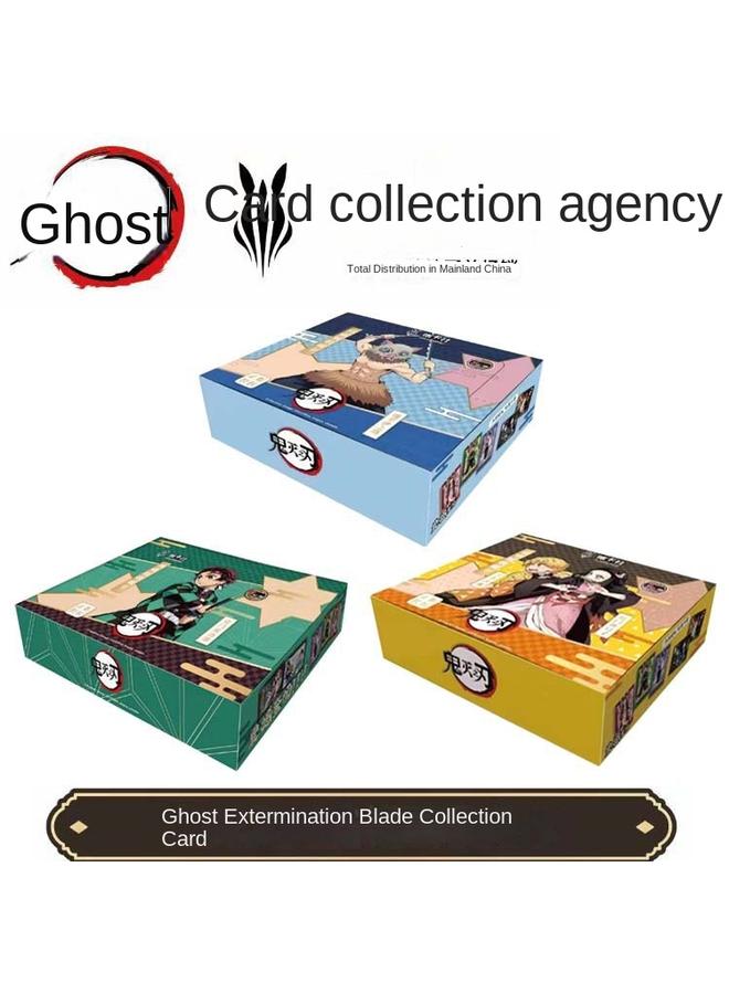Bluejw Genuine Ghost Extinguishing Blade Card Card Collection Card Agency Kitchen Door Charcoal Zhilang Your Bean Animation Surrounding SSP Card UR Toy - Image 3