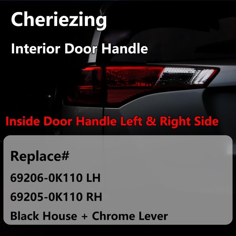 Cheriezing Chrome Interior Door Handles Set for Toyota - Image 4