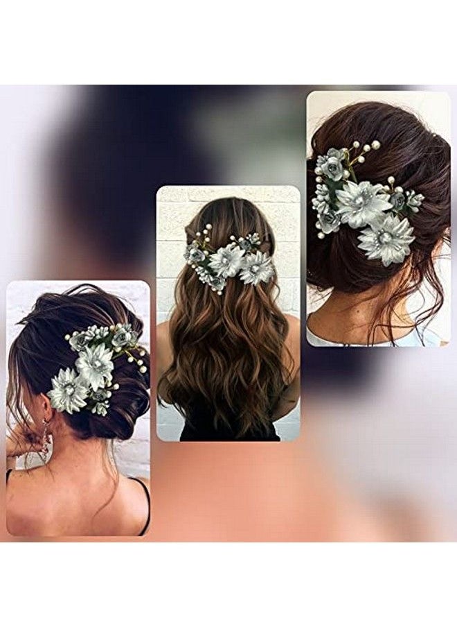 Women Artificial Rose Flower Made Hair Accessories And Hair Pin 2166 Silver - pzsku/Z048B8746882B8F05D3B1Z/45/_/1662633133/3073dfb0-8b76-40de-b665-864281de091f