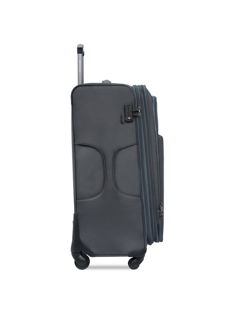 President 3-Piece Expandable Soft-Side Luggage Set - High-Quality Heavy Duty Travel Bags with Multi-Pocket Storage - Image 5