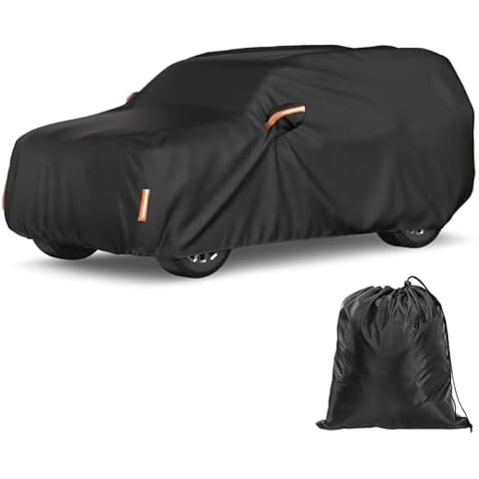 rayihni Car Cover Compatible with 2008-2023 Land Cruiser Prado, Cotton Inner Snow UV Waterproof All Weather Protection Outdoor Indoor Cover - Image 1