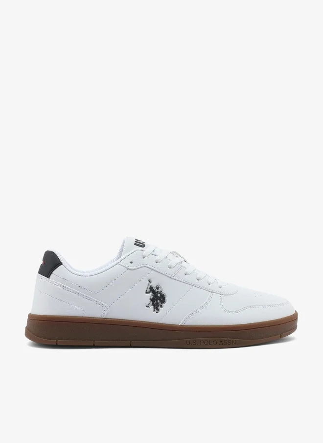 Men's White Low-Top Sneakers - Durable and Stylish Casual Footwear