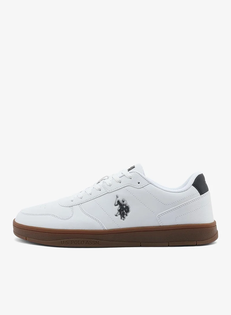 U.S. Polo Assn. white Men's White Low-Top Sneakers - Durable and Stylish Casual Footwear for Men | Best Price UAE