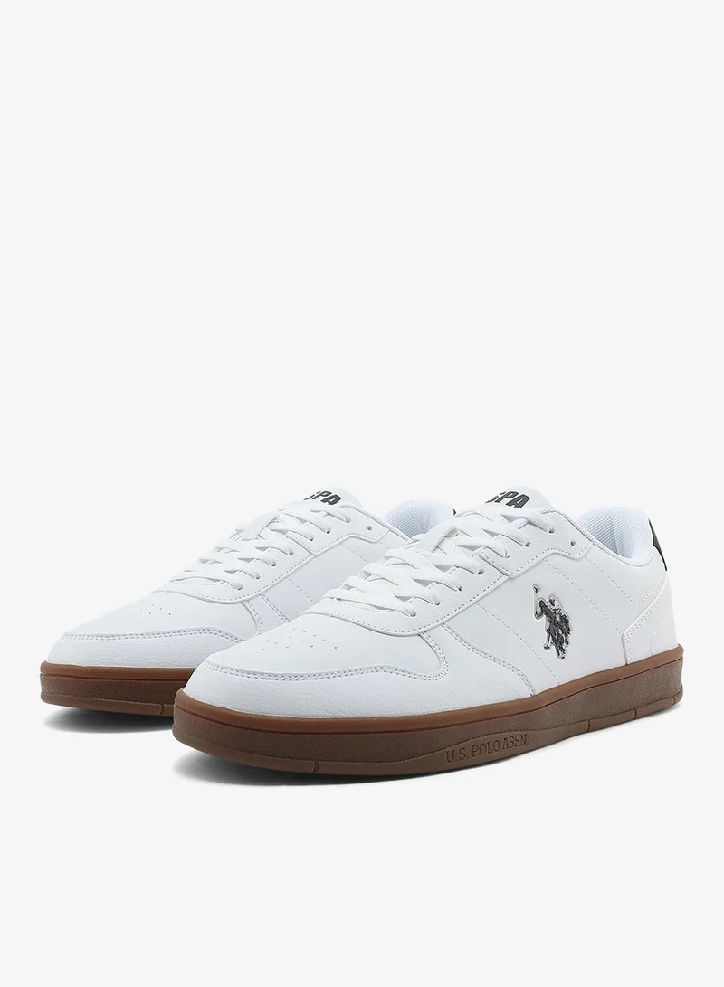 U.S. Polo Assn. white Men's White Low-Top Sneakers - Durable and Stylish Casual Footwear for Men | Best Price UAE
