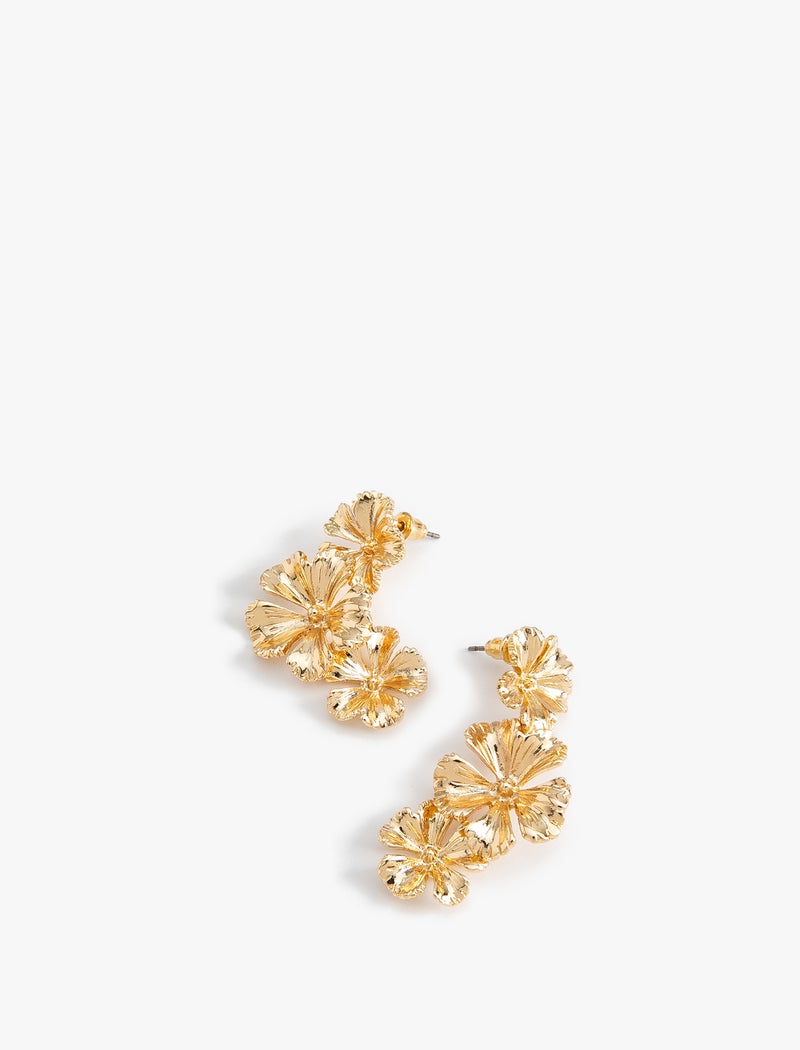 KOTON Floral Shaped Earrings - Image 3