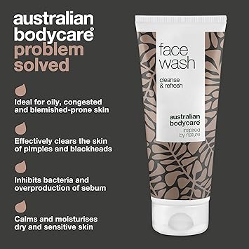 Australian Bodycare Face Wash 100ml Facial Wash cleanser for oily skin with Tea Tree Oil Spot Face Wash oily skin cleanser Deep Cleansing Face Wash for acne prone skin Face Wash Women Men - Image 3