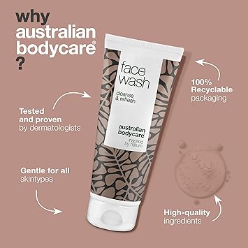 Australian Bodycare Face Wash 100ml Facial Wash cleanser for oily skin with Tea Tree Oil Spot Face Wash oily skin cleanser Deep Cleansing Face Wash for acne prone skin Face Wash Women Men - Image 4