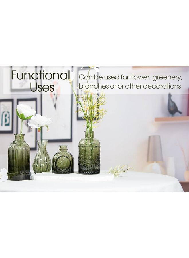 مجموعة مزهرية زجاجية مكونة من 10 قطع - Image 4