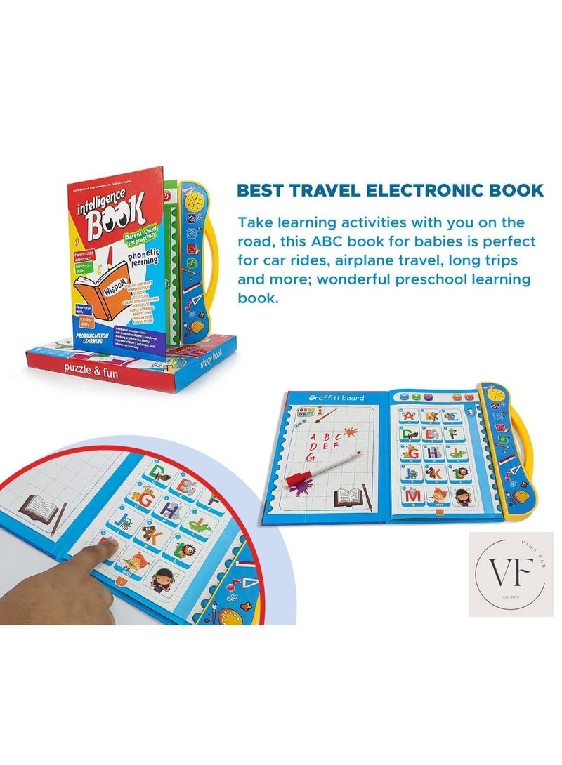 AYNI Interactive Talking Learning Book for Kids | English Educational Sound Book with Phonetic Learning, Letters, Numbers, Animals, Music & Parent-Child Activities | Ages 3+ - Image 3