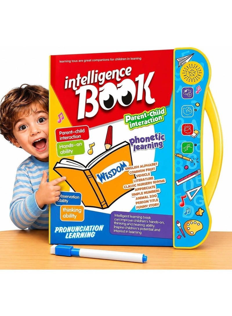 AYNI Interactive Talking Learning Book for Kids | English Educational Sound Book with Phonetic Learning, Letters, Numbers, Animals, Music & Parent-Child Activities | Ages 3+ - Image 1