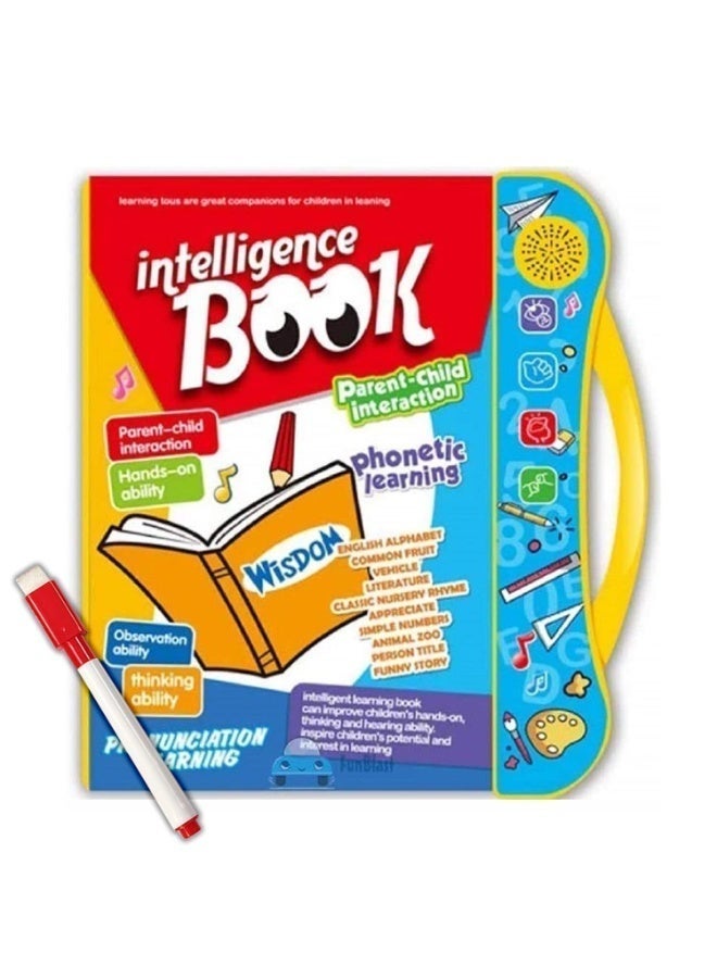 AYNI Interactive Talking Learning Book for Kids | English Educational Sound Book with Phonetic Learning, Letters, Numbers, Animals, Music & Parent-Child Activities | Ages 3+ - Image 2