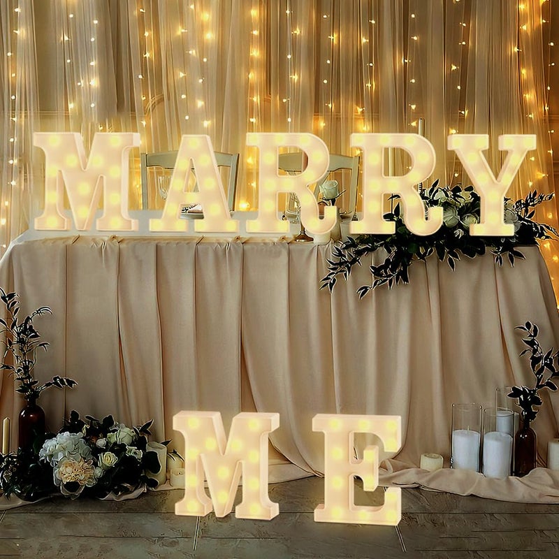 QWZify Marquee Light Up Letters W  Light Up Sign  Wedding Signs  Bedroom Decor for Teen Girls  Classroom Decor  Birthday Party Decorations  Valentines Day Decor  Graduation Decorations Class - Image 5