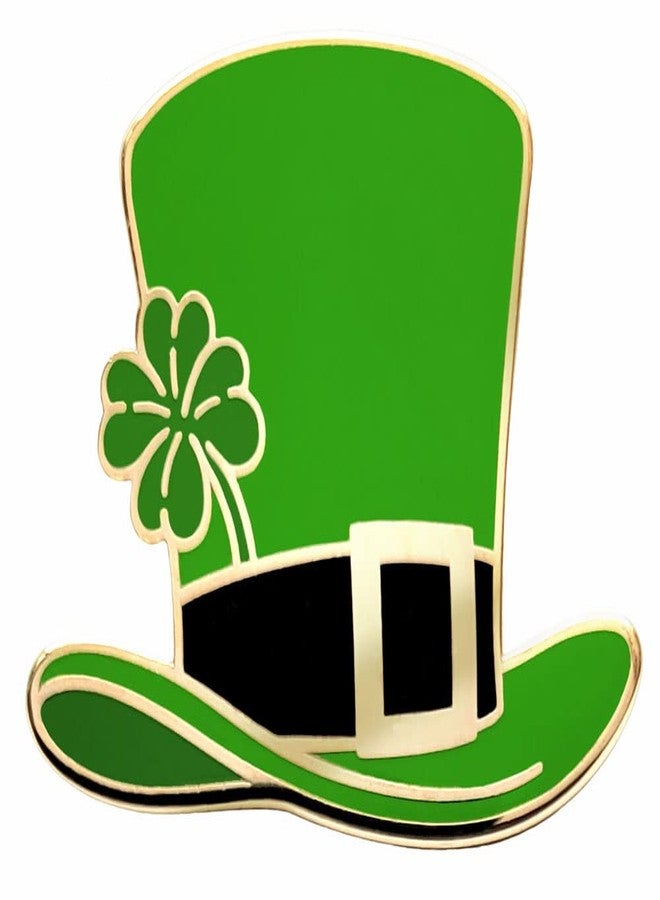 Pinsanity Green Leprechaun Hat Enamel Lapel Pin - Image 1