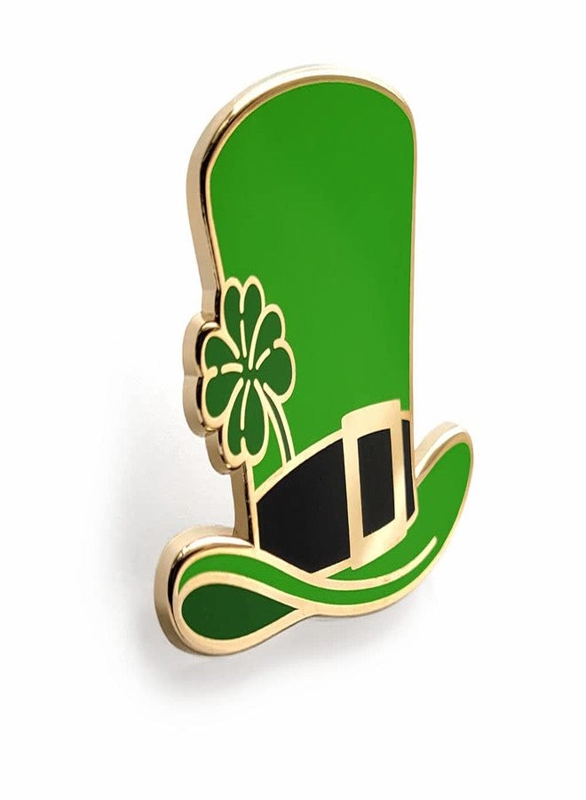 Pinsanity Green Leprechaun Hat Enamel Lapel Pin - Image 2