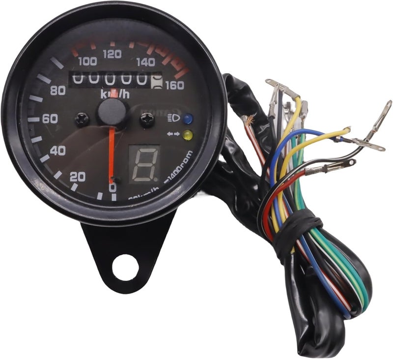 Taç TA Digital Universal Motorcycle Speedometer, LCD Display, 0-160 km/h, with Odometer and Trip Meter - Image 3