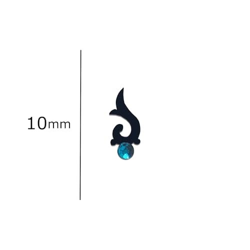 Comet Busters Fancy Black Bindi With Stone (BV647) - Image 3