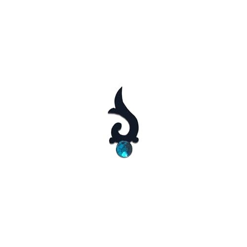 Comet Busters Fancy Black Bindi With Stone (BV647) - Image 2
