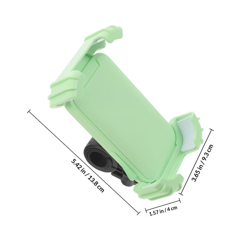 Green Motorcycle Phone Mount Handlebar Clamp Stand Compatible with Electric Bike - Image 3