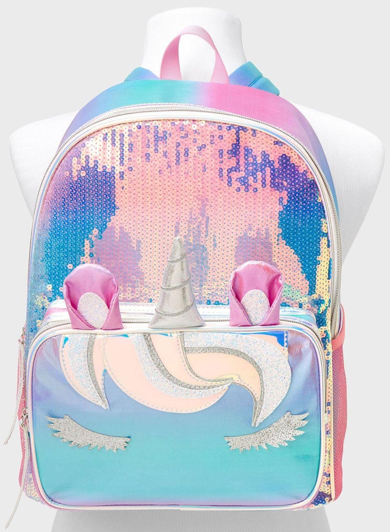 Claires Kids Rainbow Backpack  - Image 3