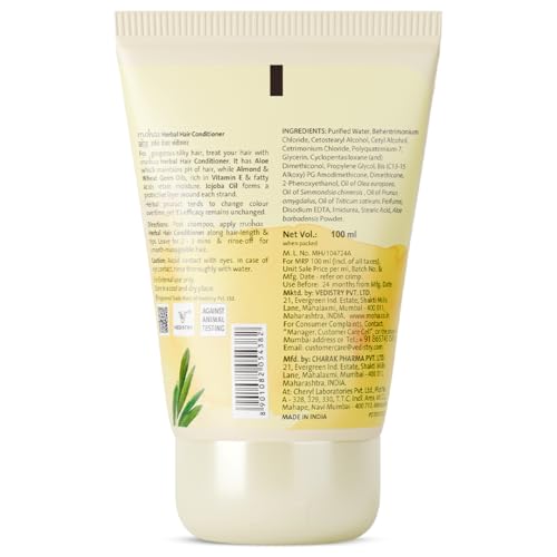 Moha Herbal Hair Conditioner with Aloe Vera, Jojoba, Almond & Olive Oil for Soft, Silky, Smooth & Tangle-Free Hair | Ayurvedic Hydration for Dry & Frizzy Hair | Locks in Moisture, Repairs and Nourishes Deeply & Adds Natural Shine | Conditioner for Men & Women to Breakage-Free & Strengthen Hair – 100 ml (PACK OF 1) - Image 2