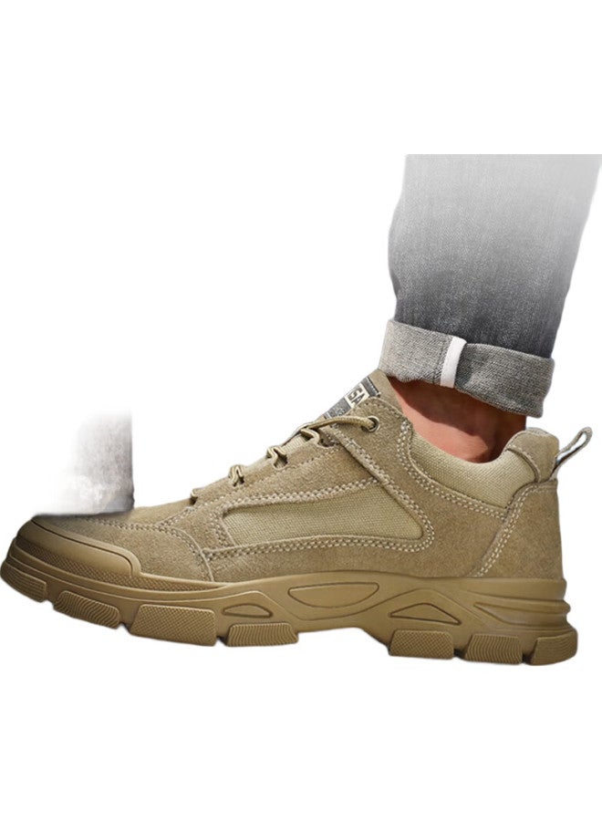 JUNBU أحذية أمان للرجال، كعب فولاذي شتوي، مضادة للسحق، مضادة للثقب، مقاومة للاهتراء، خفيفة الوزن، أحذية أمان وظيفية لعمل اللحام 0273 مقاس 43 - Image 3